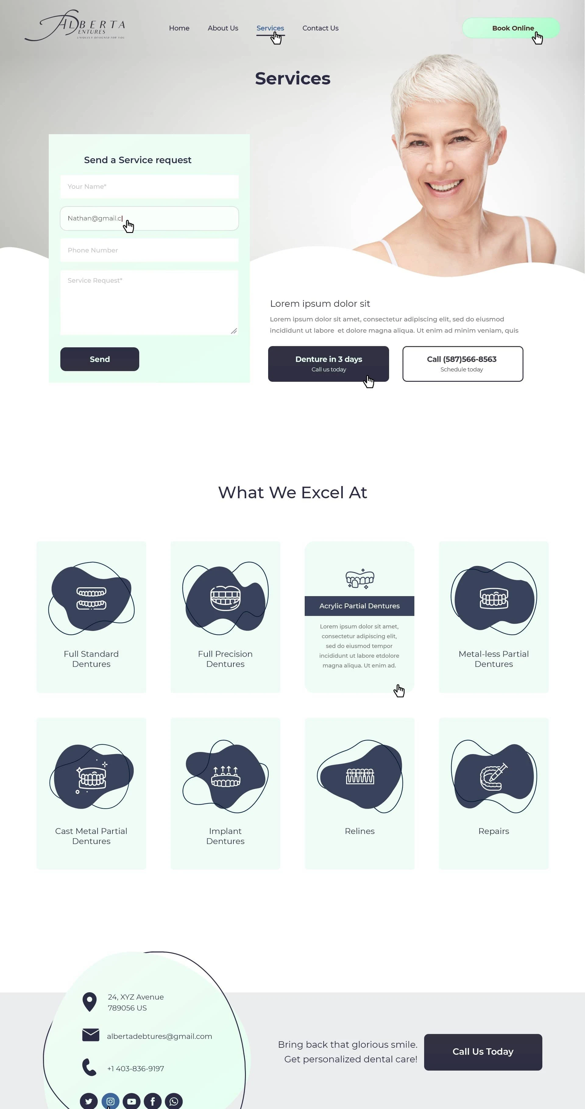 Medical Supply website design