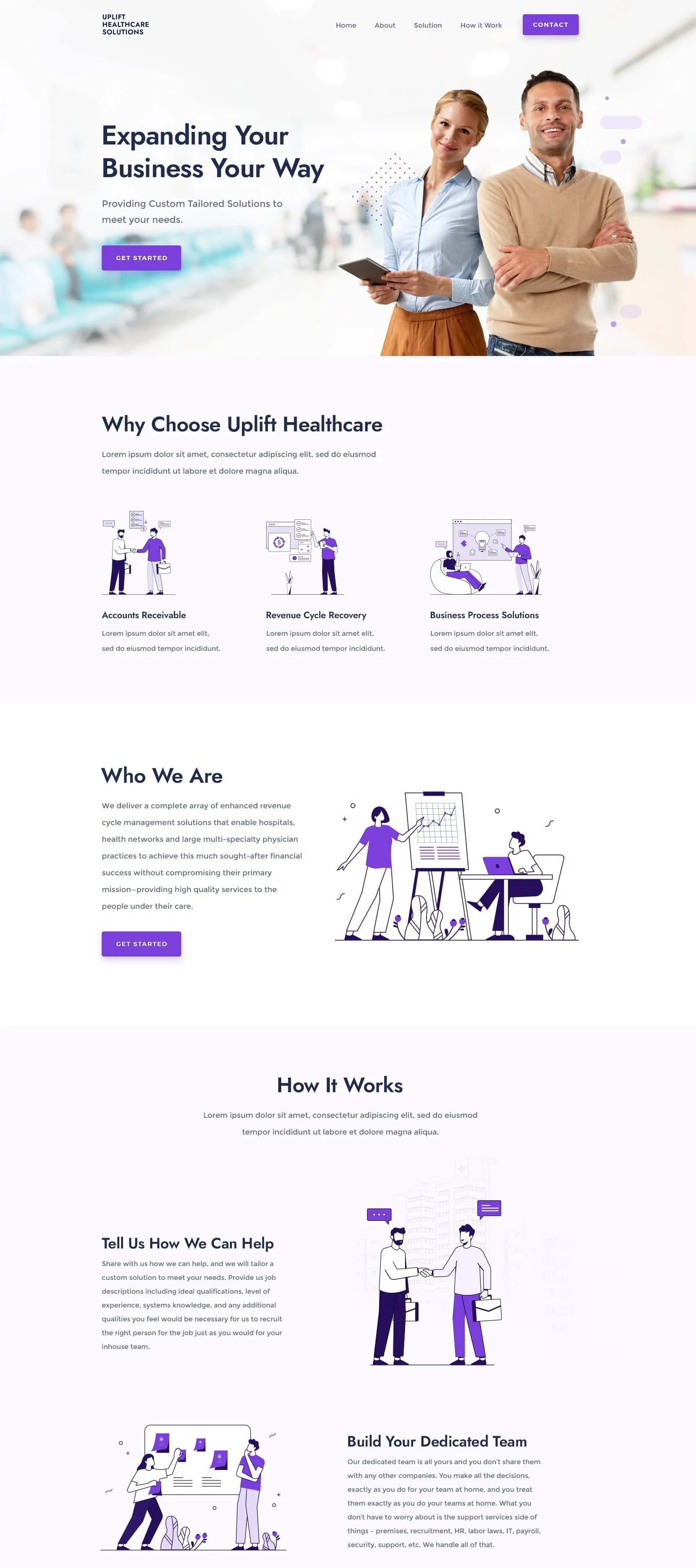 Business Consultants website design